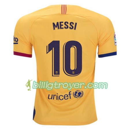 Billige Fotballdrakter FC Barcelona Lionel Messi 10 Bortedraktsett 2019/20 Kortermet